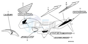 CB13009 BR / CO MME - (BR / CO MME) drawing MARK (CB1300/CB1300A)