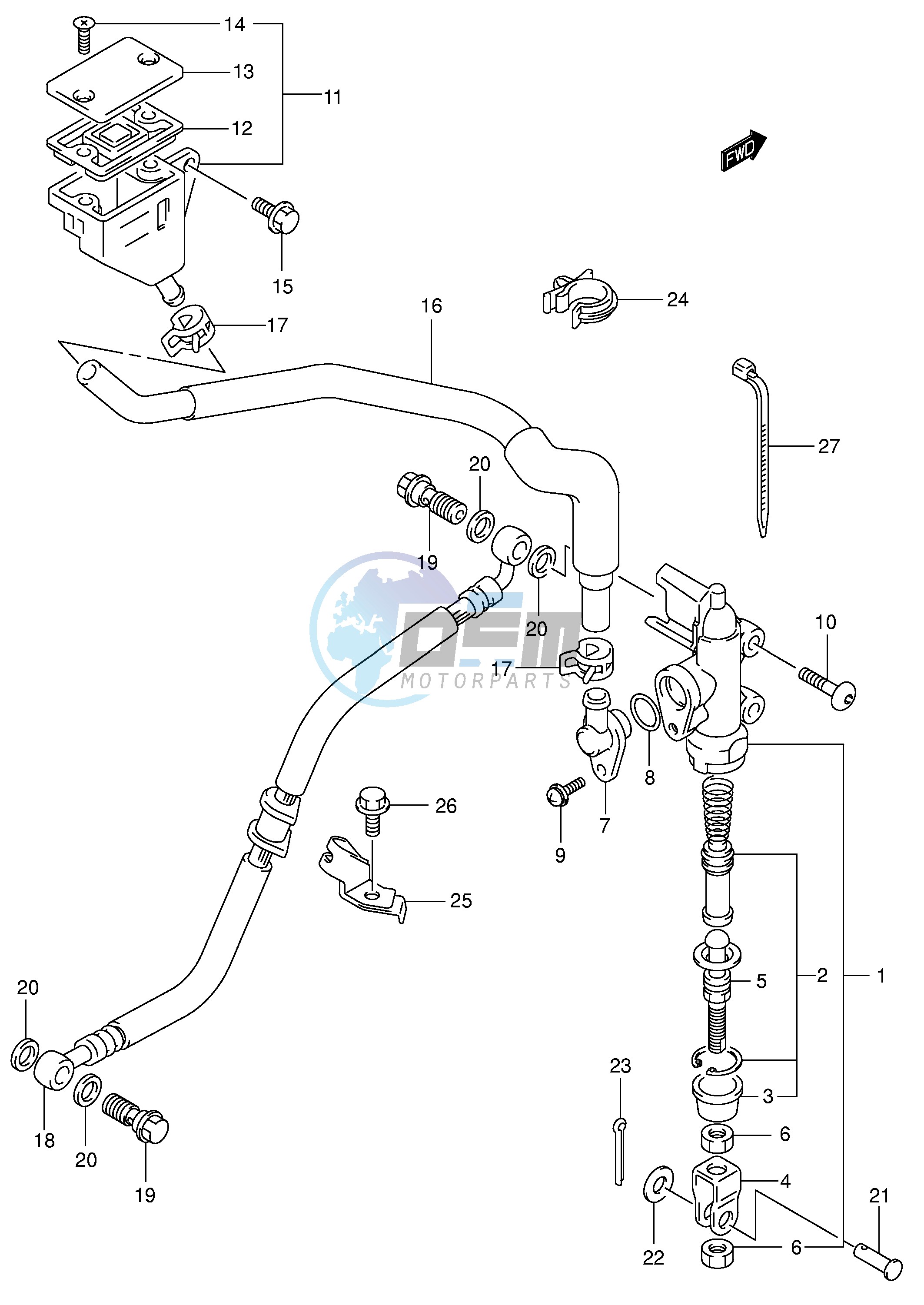 REAR MASTER CYLINDER