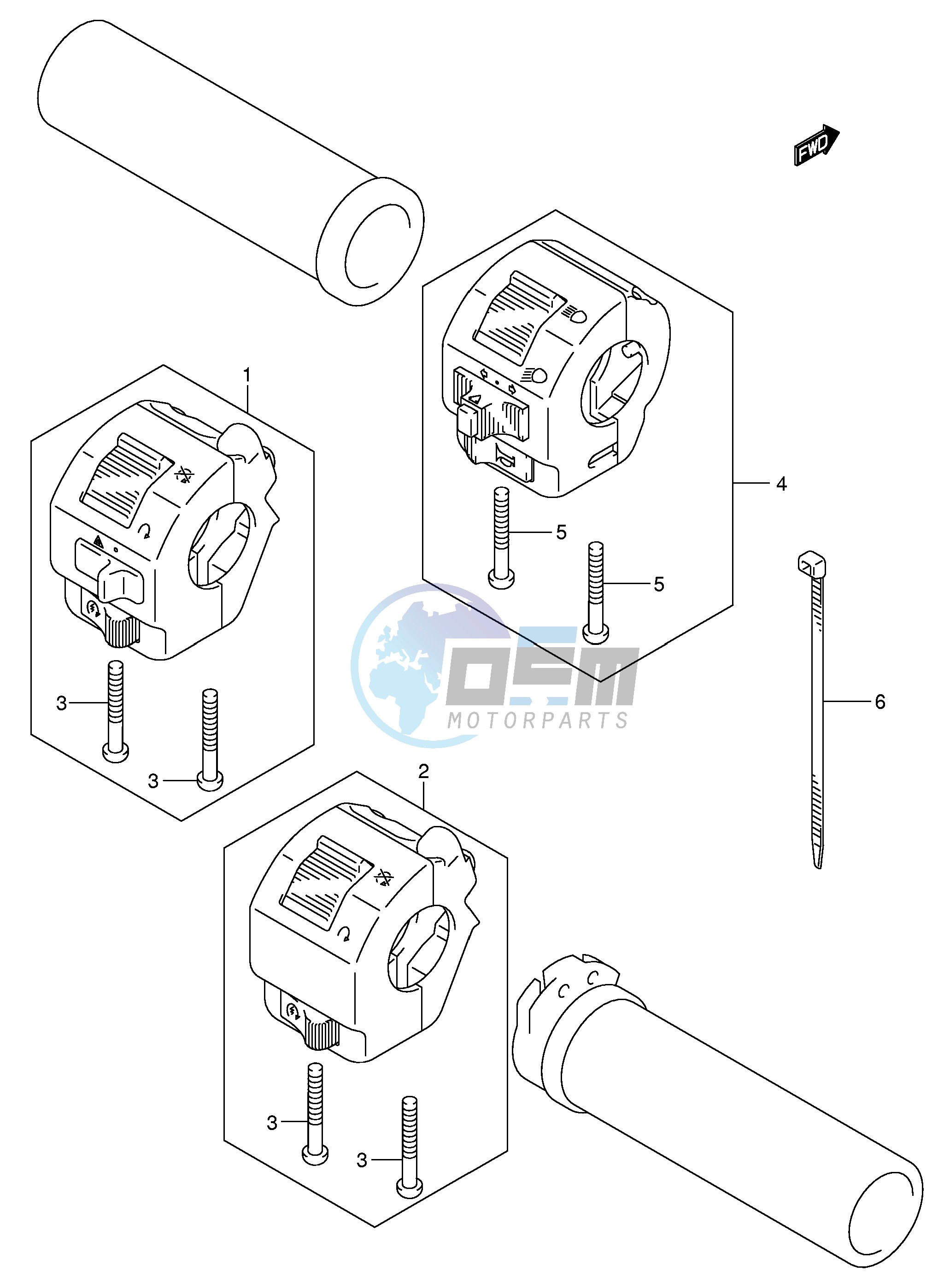 HANDLE SWITCH (MODEL K3)