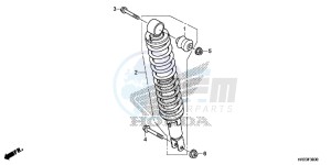 TRX420TM1E TRX420 Europe Direct - (ED) drawing REAR CUSHION