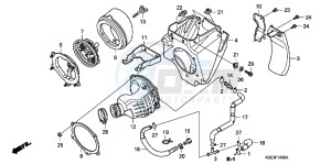 CRF150RBC drawing AIR CLEANER