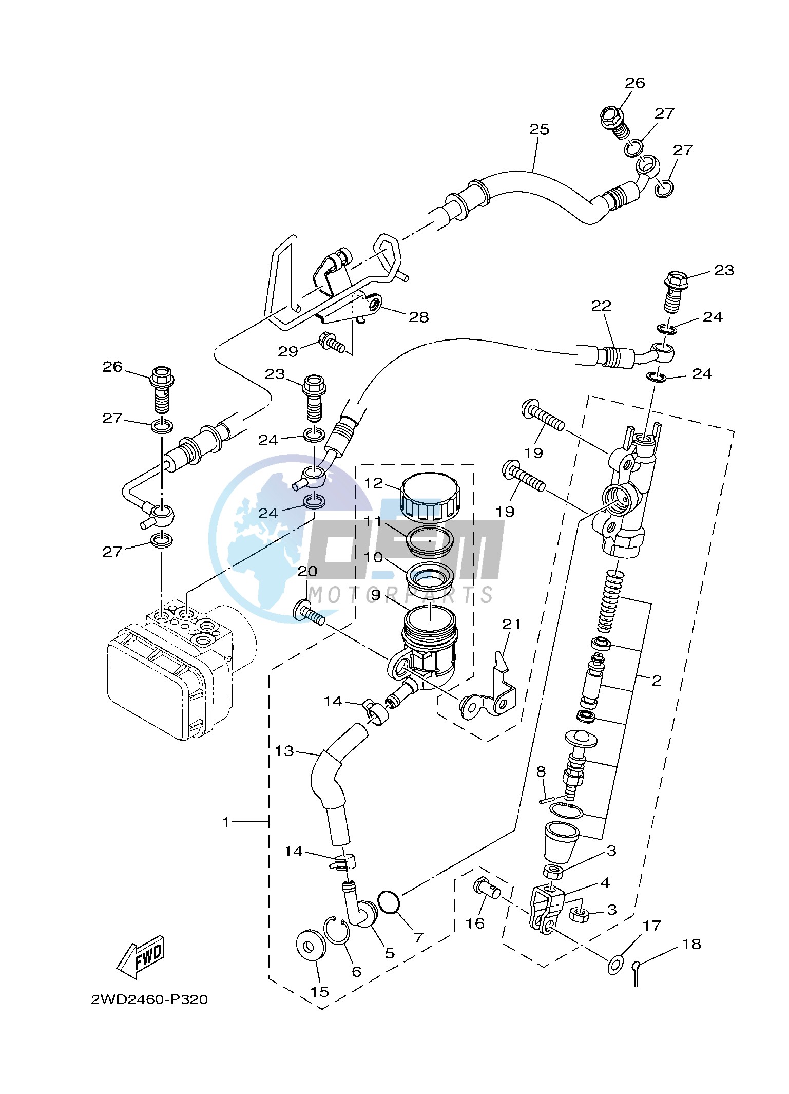 REAR MASTER CYLINDER