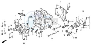 SH150 125 drawing CYLINDER HEAD