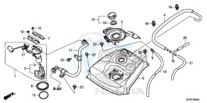 SH125SE SH125S UK - (E) drawing FUEL TANK