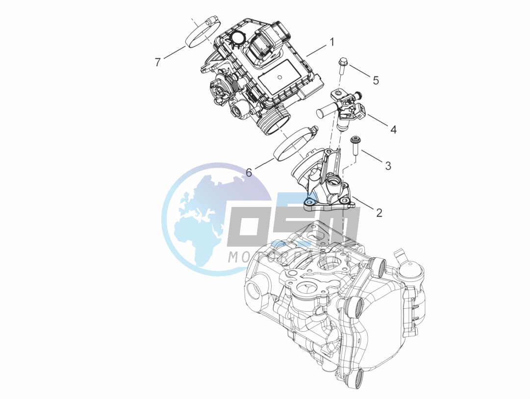 Throttle body - Injector - Induction joint