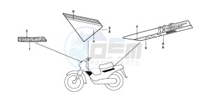 PK50SM drawing STRIPE/MARK (PK50MS/SMS)