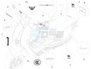 946 150 4T 3V ABS ARMANI (APAC) (A, C) drawing Plates - Emblems