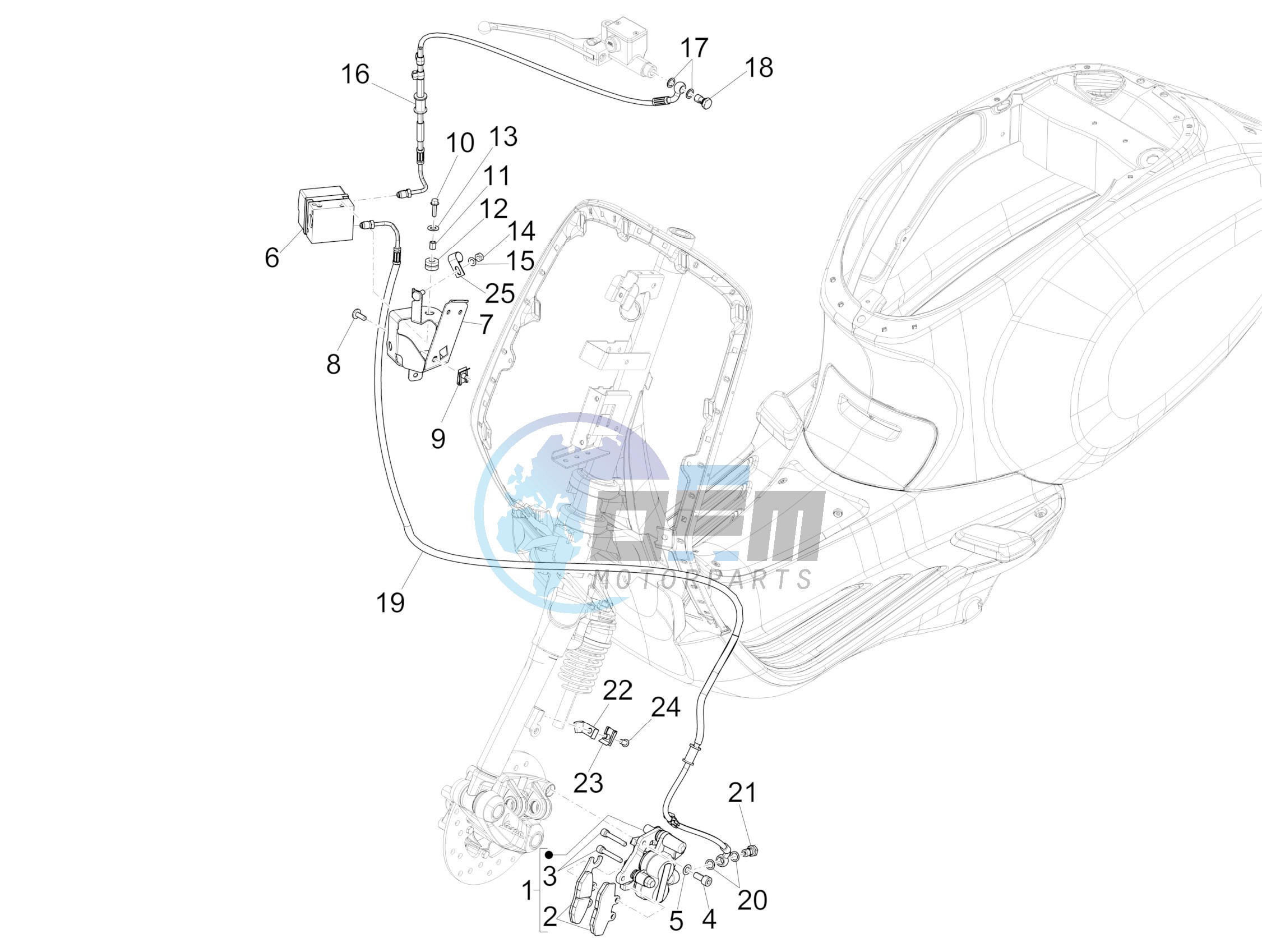 Brakes pipes - Calipers (ABS)