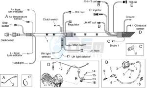 V7 CafÃ¨ 750 drawing Electrical system I