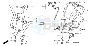 TRX420TMA Australia - (U / 2WD) drawing HANDLE PIPE