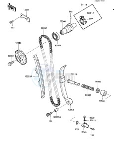 KLT 160 A [KLT160] (A1) [KLT160] drawing CAMSHAFT_CHAIN_TENSIONER