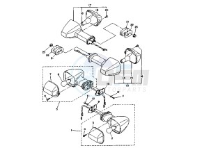 TRX 850 drawing FLASHER LIGHT