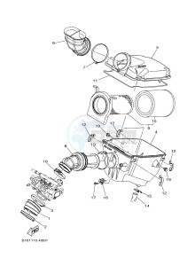 YFM700FWB KODIAK 700 (B16E) drawing INTAKE