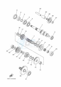 YXM700E YXM70VPXK (B5FF) drawing TRANSMISSION