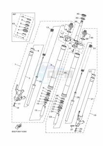 MT-09 MTN850-A (BS2T) drawing FRONT FORK