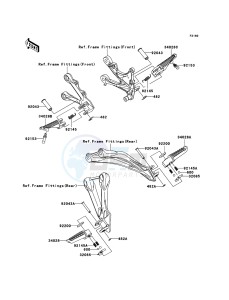 NINJA ZX-6R ZX636-C1H FR GB XX (EU ME A(FRICA) drawing Footrests