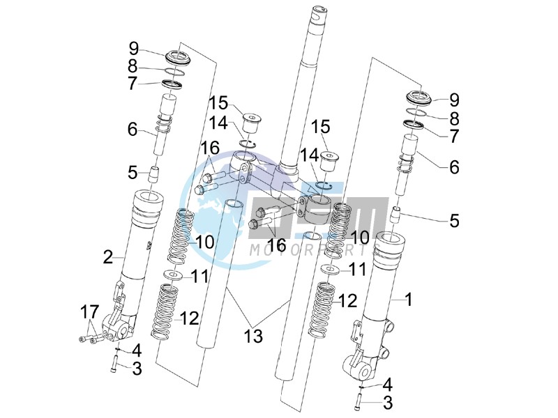 Fork components (Kayaba)