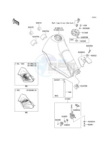 KL 125 D [KLR125] (D20-D22) [KLR125] drawing FUEL TANK