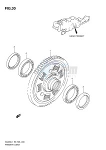 AN650 (E3-E28) Burgman drawing GEAR PRIMARY