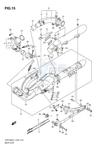 VZR1800 (E2) INTRUDER drawing MUFFLER