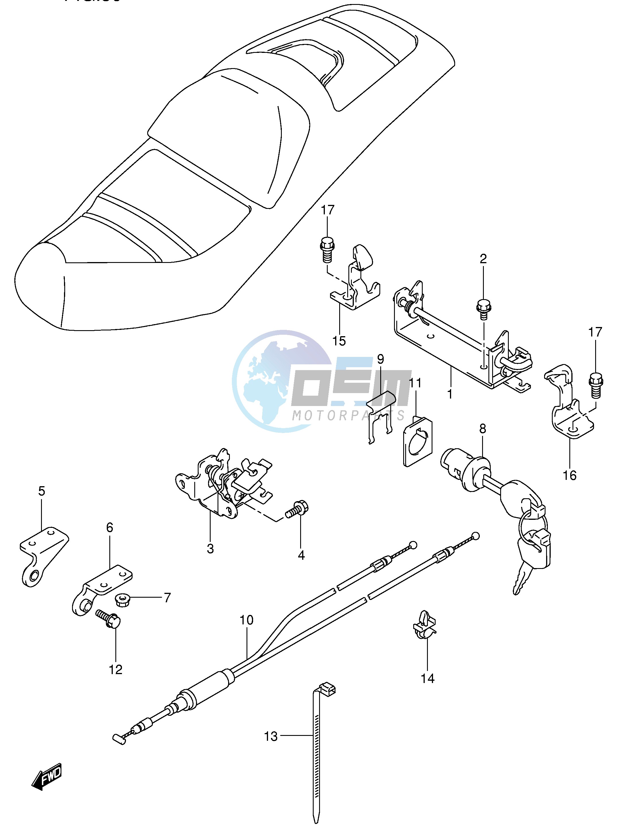 SEAT SUPPORT BRACKET (MODEL X Y)