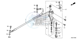 CRF150RE CRF150R Europe Direct - (ED) drawing RR. BRAKE MASTER CYLINDER