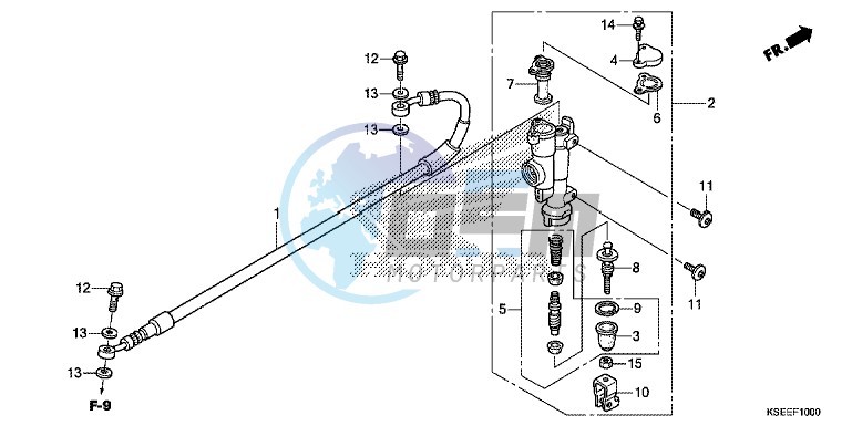 RR. BRAKE MASTER CYLINDER