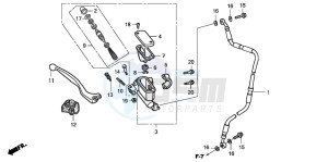 CR85RB drawing FR. BRAKE MASTER CYLINDER