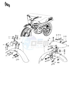 F11 (-A) 250 drawing FENDERS -- 73-75 F11_F11-A_F11-B- -