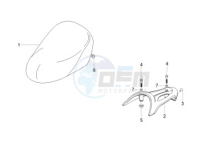 SCARABEO 50 2T CARBURATORE E4 STREET (EMEA) drawing Saddle