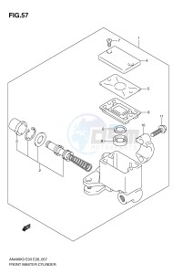 AN400 (E3-E28) Burgman drawing FRONT MASTER CYLINDER