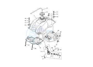 ATV 660 drawing FUEL TANK