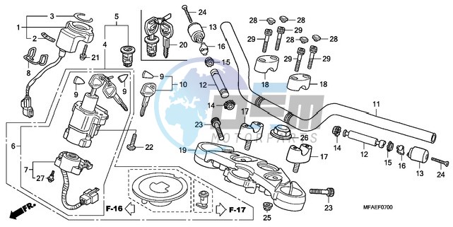 HANDLE PIPE/TOP BRIDGE