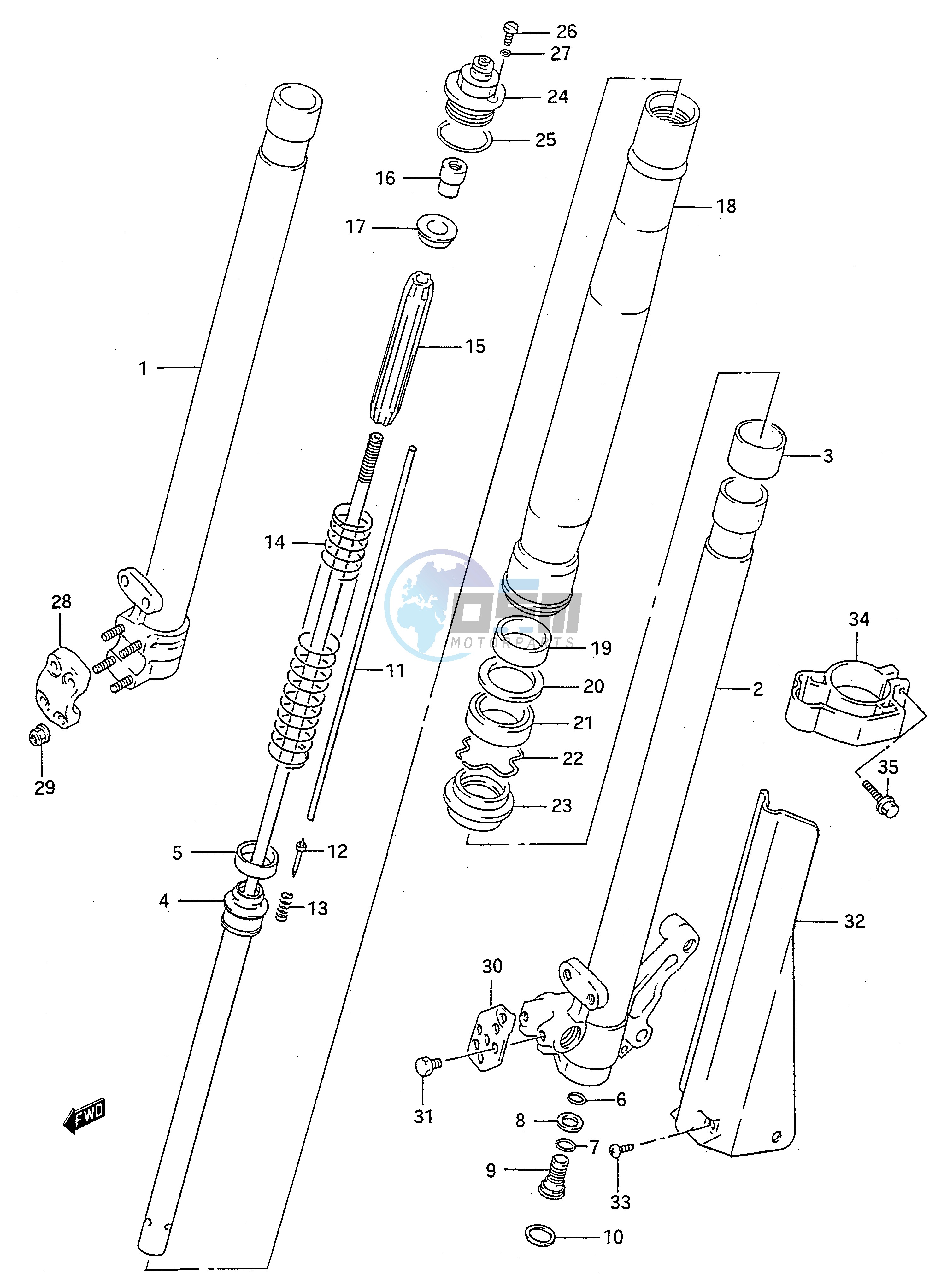 FRONT DAMPER (MODEL N)