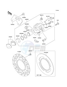 KX 85 A [KX85] (A1-A5) [KX85] drawing REAR BRAKE-- A4_A5- -