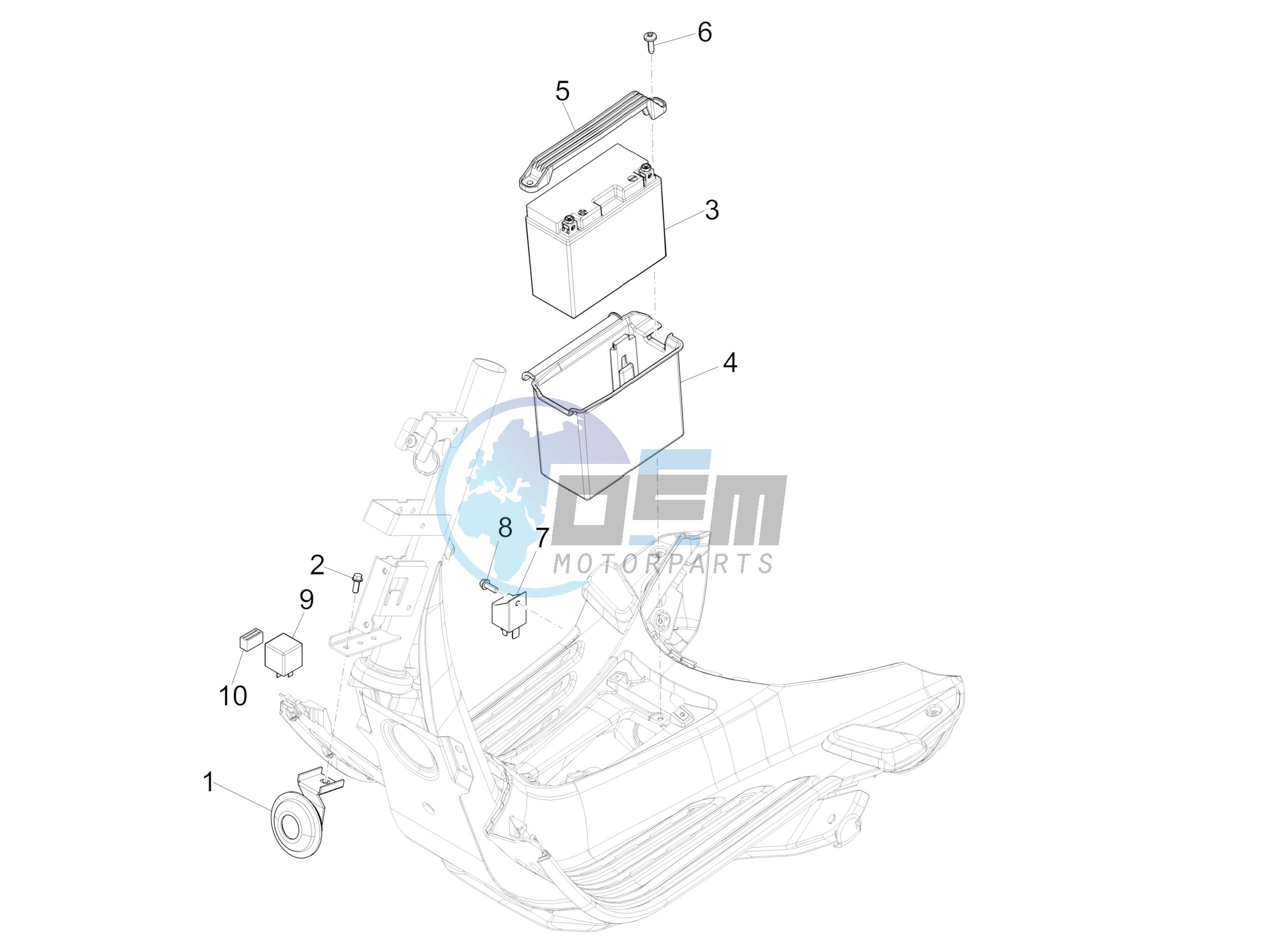 Remote control switches - Battery - Horn