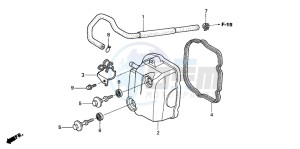 SCV100 LEAD drawing CYLINDER HEAD COVER