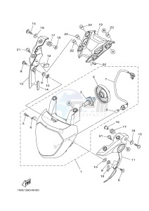 MT07A MT-07 ABS 700 (1XBC) drawing HEADLIGHT