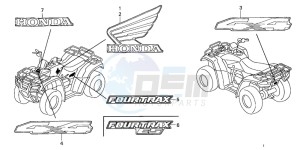 TRX350FM FOURTRAX drawing MARK