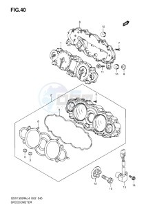 GSX1300R drawing SPEEDOMETER