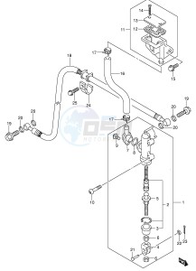 GSX-R750 (E2) drawing REAR MASTER CYLINDER