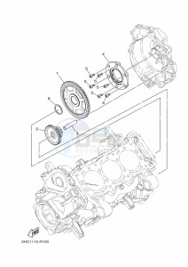 YXZ1000ETS YXZ10YESKS (B5H3) drawing STARTER CLUTCH