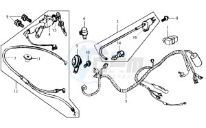 JOYRIDE 125 drawing ELECTRONIC PARTS