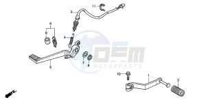 VFR800 drawing PEDAL