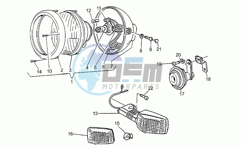 Headlight-horn