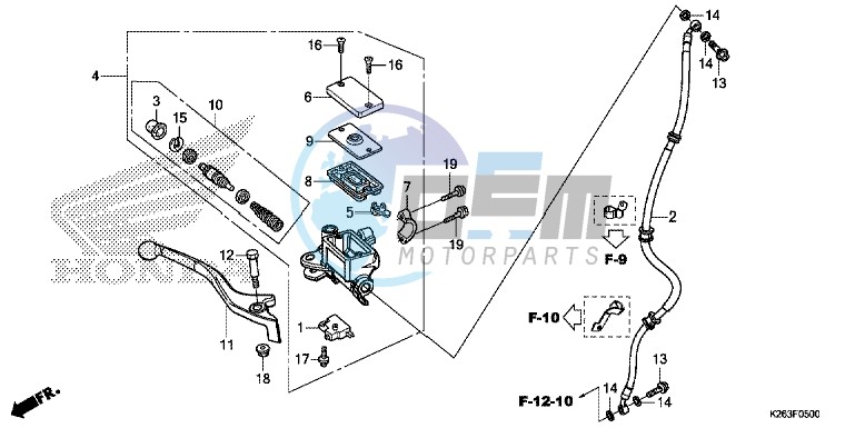 FRONT BRAKE MASTER CYLINDER