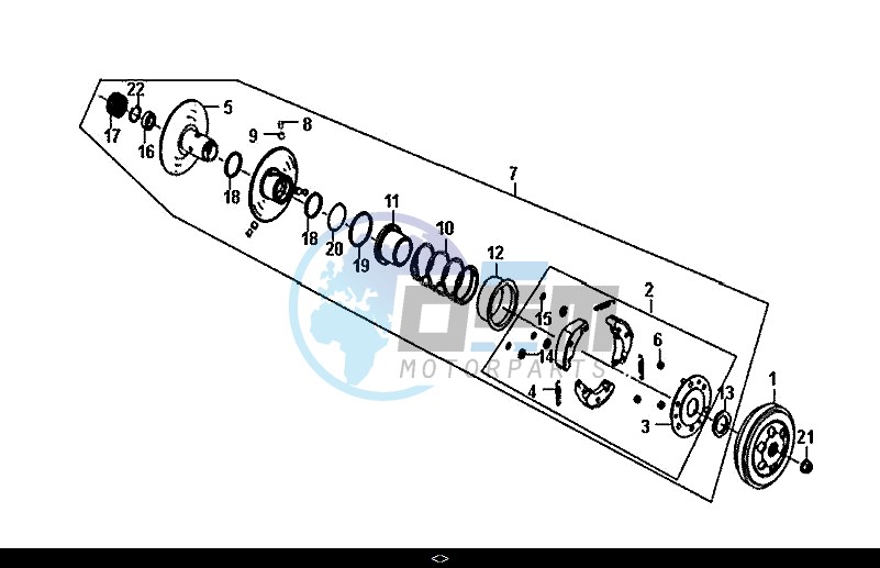 DRIVEN PULLEY ASSY