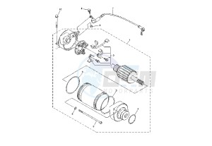 YZF R1 1000 drawing STARTING MOTOR