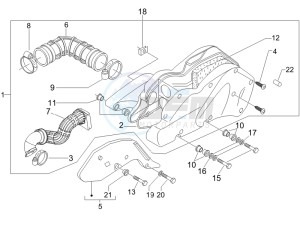 Runner 125 VX 4t SC drawing Air filter