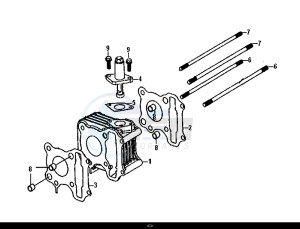 CROX 50 (45Km/h) (AE05WA-EU) (E4) (L8-M0) drawing CYLINDER